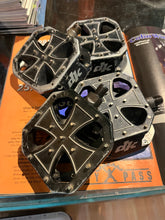 Load image into Gallery viewer, DK Iron Cross Pedals 1/2” pair and 9/16” pair
