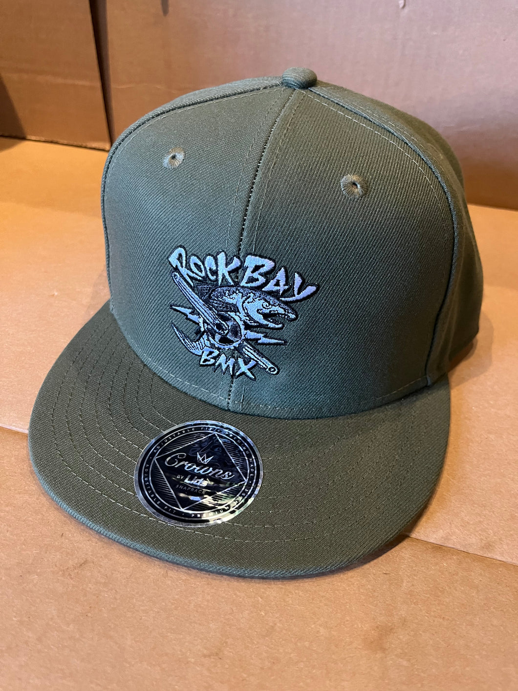 Rock Bay BMX Snap Back Hat - Olive
