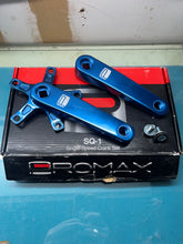 Load image into Gallery viewer, Promax SQ-1 Square Taper Crank Set - 5 bolt 110 bcd - Blue 140mm
