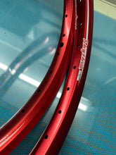 Load image into Gallery viewer, Crupi Rhythm Section Rim Pair - 36 Hole - Red Anodized
