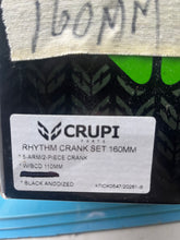 Load image into Gallery viewer, Crupi Rhythm Crank Set - 2 piece - 5 bolt 110 bcd - black
