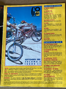 BMX Action & Freestylin’s GO The Riders Manual September 1991