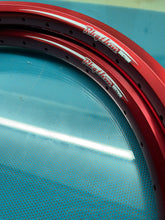 Load image into Gallery viewer, Crupi Rhythm Section Rim Pair - 36 Hole - Red Anodized
