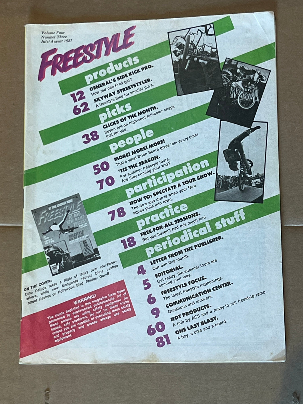 FREESTYLE Magazine July/ August 1987 - missing cover