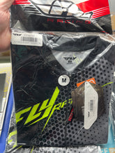 Load image into Gallery viewer, Fly Racing Cross Up Jersey - Black/ HiVis
