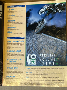 BMX Action & Freestylin’s GO The Riders Manual April 1991