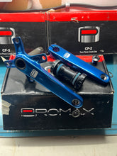 Load image into Gallery viewer, Promax CF-2 Two Piece Crank Set - 4 bolt 104 bcd - Blue 160mm
