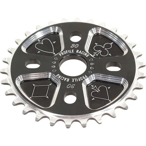 パーツ profile racing blackjack sprocket 30t Profile Blackjack Sprocket 30T - Black – Rock Bay BMX