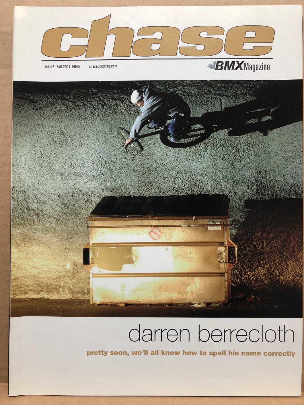Chase BMX Magazine Vol. #3 Fall 2001